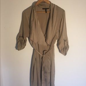 BCBG half wrap satin dress